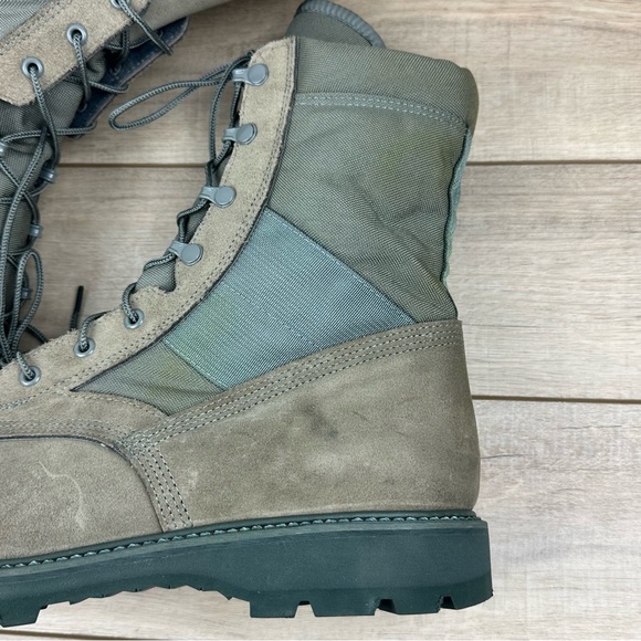 NWOT Mondo PT Sage Green Steel Toe Vibram Combat Boots UFCW 8430 - Size 15.5 - Picture 9 of 14